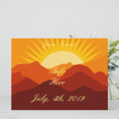 Woestijnbergen Sunset Thunder_Cove (Staand voorkant)