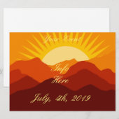 Woestijnbergen Sunset Thunder_Cove (Voorkant / Achterkant)