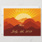 Woestijnbergen Sunset Thunder_Cove (Voorkant)