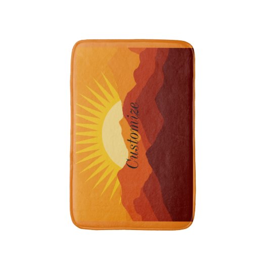 Woestijnbergen Sunset Thunder_Cove Badmat (Voorkant Verticaal)