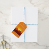 Woestijnbergen Sunset Thunder_Cove Cadeaulabel (Met Touw)