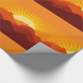 Woestijnbergen Sunset Thunder_Cove Cadeaupapier (Hoek)