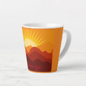 Woestijnbergen Sunset Thunder_Cove Latte Mok (Rechterhoek)