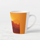 Woestijnbergen Sunset Thunder_Cove Latte Mok (Rechts)