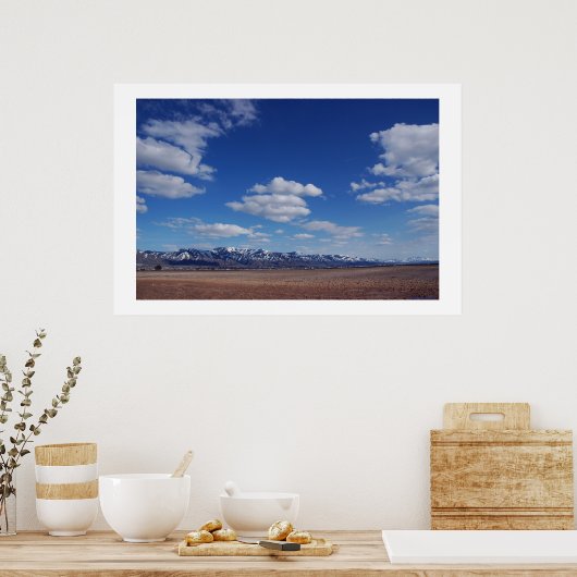 Woestijnblauw Poster (Keuken)