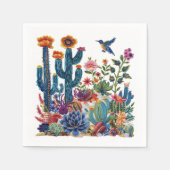 Woestijnbloei bloeit oase servet (Voorkant)
