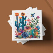 Woestijnbloei bloeit oase tegeltje