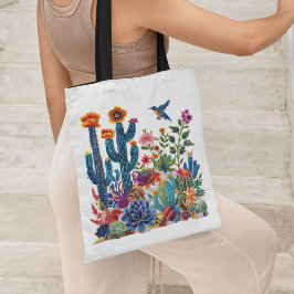 Woestijnbloei bloeit oase tote bag