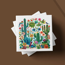 Woestijnbloei Cacti Crescendo Tegeltje