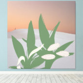 Woestijnbloei Canvas Afdruk (Insitu (Houten vloer))
