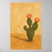 Woestijnbloei Gouache Boho Kunstposter Poster (Voorkant)