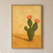 Woestijnbloei Gouache Boho Kunstposter Poster