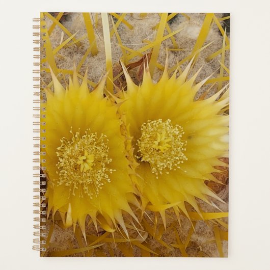 Woestijnbloei Levendige cactus bloemen Planner (Voorkant)