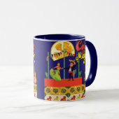 Woestijnbloem Fiesta navyblauw Mok (Voorkant rechts)