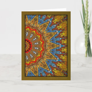 Woestijnbloem Mandala Feestdagen Kaart