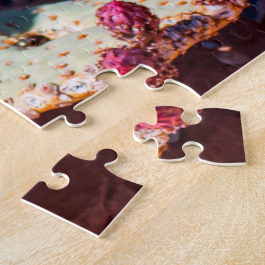 Woestijnbloem Nevada. Kerstgroeten Legpuzzel (Zijkant)