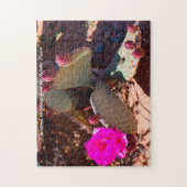 Woestijnbloem Nevada. Kerstgroeten Legpuzzel (Verticaal)