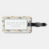 Woestijnbloem Stap | Blossom Pattern Bagagelabel (Achterkant horizontaal)