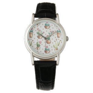 Woestijnbloem Stap   Blossom Pattern Horloge