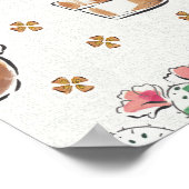 Woestijnbloem Stap | Blossom Pattern Poster (Hoek)