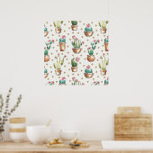 Woestijnbloem Stap | Blossom Pattern Poster (Keuken)