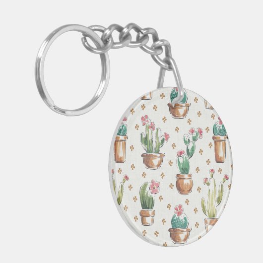 Woestijnbloem Stap | Blossom Pattern Sleutelhanger (Voorkant Links)