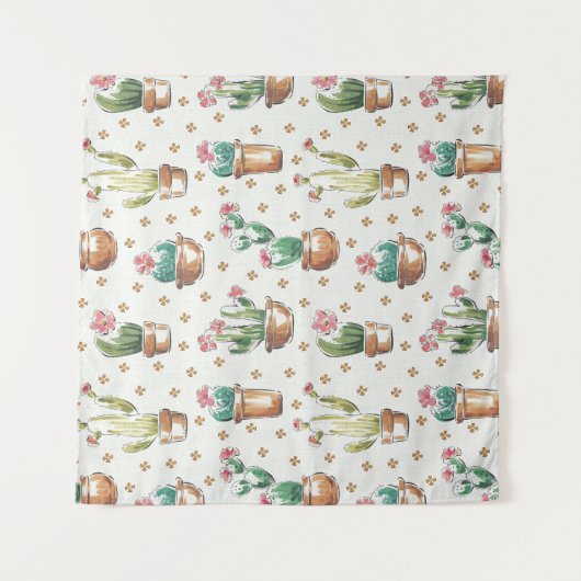 Woestijnbloem Stap | Blossom Pattern Wandkleed (Voorkant)