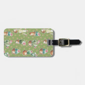 Woestijnbloem Stap | Groen patroon Bagagelabel (Voorkant horizontaal)