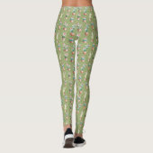 Woestijnbloem Stap | Groen patroon Leggings (Achterkant)