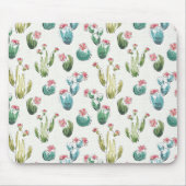 Woestijnbloem Stap | Roze patroon Muismat (Voorkant)