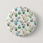 Woestijnbloem Stap | Roze patroon Ronde Button 5,7 Cm (Voorkant)