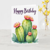 Woestijnbloem Verjaardagskaart Kaart (Gele Bloem)