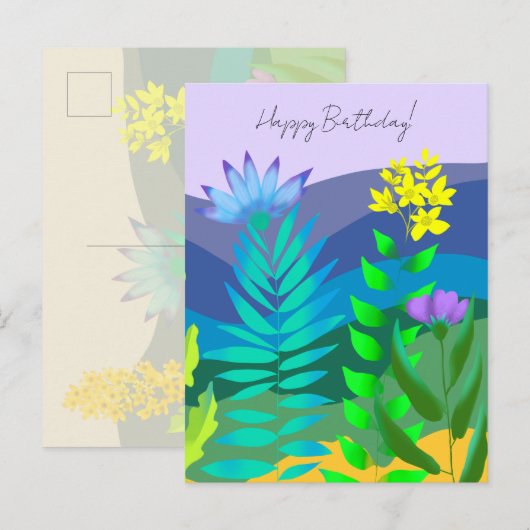 Woestijnbloemen Briefkaart (Voorkant / Achterkant)