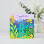 Woestijnbloemen Feestdagenkaart (Staand voorkant)
