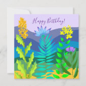 Woestijnbloemen Feestdagenkaart (Voorkant)