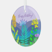 Woestijnbloemen Glas Ornament (Voorkant links)