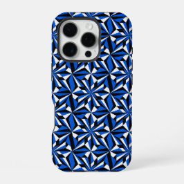 Woestijnbloemen in het blauw iPhone 16 pro hoesje