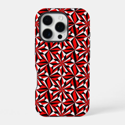 Woestijnbloemen in het rood iPhone hoesje (Achterkant)