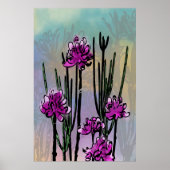 Woestijnbloesems Botanische Muurkunst Afdruk Poster (Voorkant)