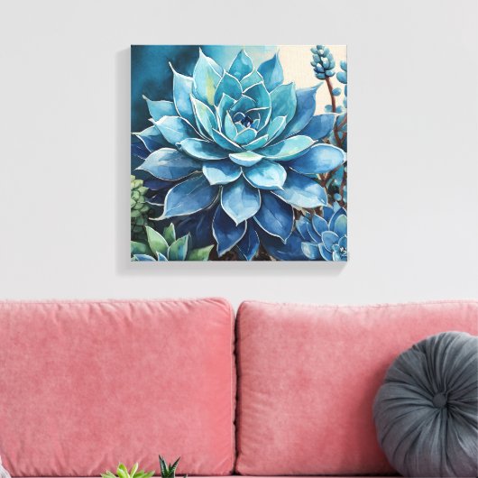 Woestijnblues Canvas Afdruk (Insitu (Woonkamer))