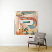 Woestijnbogen – Moderne Abstracte architectuur Wandkleed (In Situ (horizontaal))