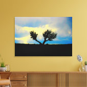 woestijnbomen in het canvas dat in arizona is gewi afdruk (Insitu (Woonkamer))
