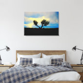 woestijnbomen in het canvas dat in arizona is gewi afdruk (Insitu (Slaapkamer))
