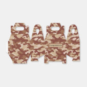 Woestijnbruine Camo Bedankdoosjes (Uitgevouwen)