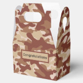 Woestijnbruine Camo Bedankdoosjes (Geopend)
