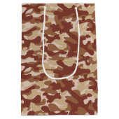 Woestijnbruine camouflage medium cadeauzakje (Achterkant)