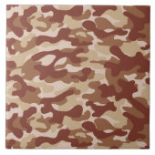 Woestijnbruine camouflage tegeltje (Voorkant)