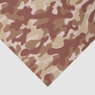 Woestijnbruine camouflage tissuepapier