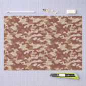 Woestijnbruine camouflage tissuepapier (Craft)