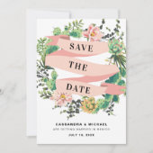 Woestijncactus Bloom | Happy Ever After Save The Date (Voorkant)